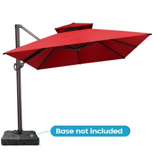 Crestlive Products 13' Patio Cantilever Umbrella Offset Double Top UV30+ High-strength Aluminum Pole with 360°Rotation 5 Heights Adjustable Offset - 1 of 4