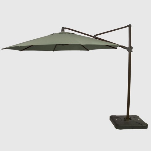 11 Offset Patio Umbrella Sunbrella Spectrum Black Pole Smith Hawken Target