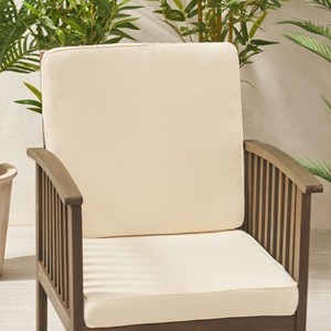 Christopher Knight Home Coesse Outdoor Water Resistant Fabric Club Chair Cushions - 1 of 4