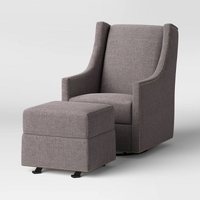 swivel glider chair with ottoman