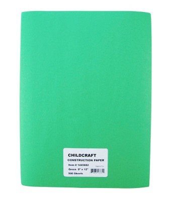Childcraft Construction Paper, 9 x 12 Inches, Green, 500 Sheets***