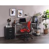 Okak 47IN Modern Standing Desk with Chrome Metal Frame, Office Desk with Reinforced Design, Computer Desk for Living Room, Office - 3 of 4