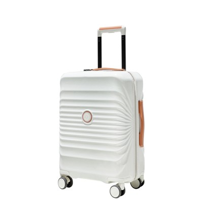 SEVOBAL Luggage 24 Inch Lightweight Suitcase with TSA Lock USB Port and Spinner Wheels for Travel, Beige, 18"*11"*26"
