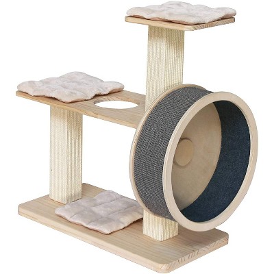 Penn-Plax Spin Kitty Cat Exerciser Wheel Spinning Scratching & Climbing Fun