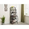 Valencia Baker Rack Storage Unit Metal/Black - Boraam Industries: Scandinavian Style, 5 Shelves, Powder-Coated Finish - 4 of 4