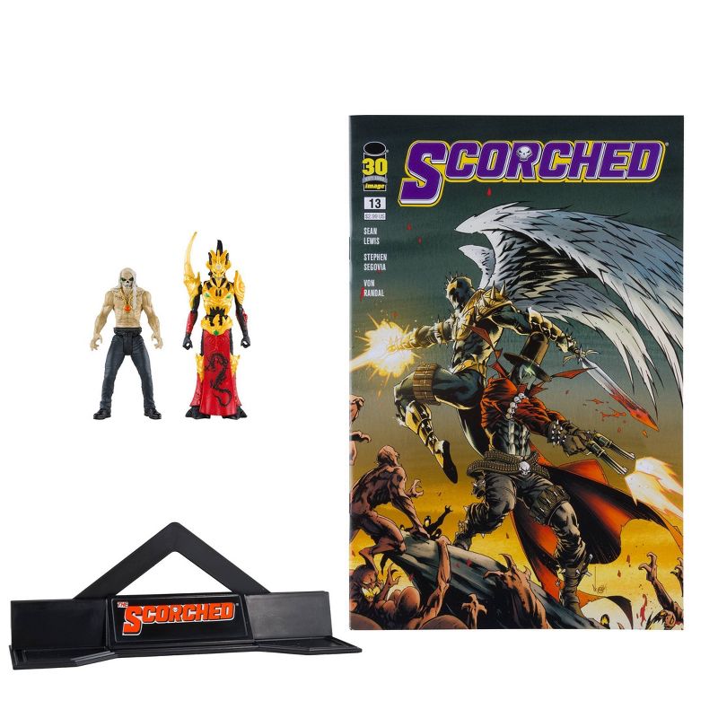 McFarlane Toys Page Punchers Scorched 13 Spawn Comic Book with 2pk 3&#34; Mini Figures - Freak and Mandarin Spawn, 3 of 11
