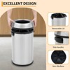 17 Gallon/65 Liter Trash Can, Fingerprint-Proof Stainless Steel Garbage Can - 3 of 4