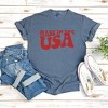 Simply Sage Market Women's Made In The USA Wavy Short Sleeve Garment Dyed Tee - 3 of 4