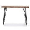 PAGED Round Dining Table, Counter Height Kitchen Table with Wood Legs, 35.4" Living Room Table for Kitchen, Dining Room - 3 of 4