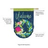Evergreen Flower Garden House Burlap Flag - 3 of 4