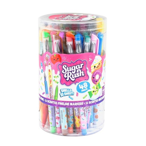 Sugar Rush 48pk Assorted Set Pens Multicolored : Target