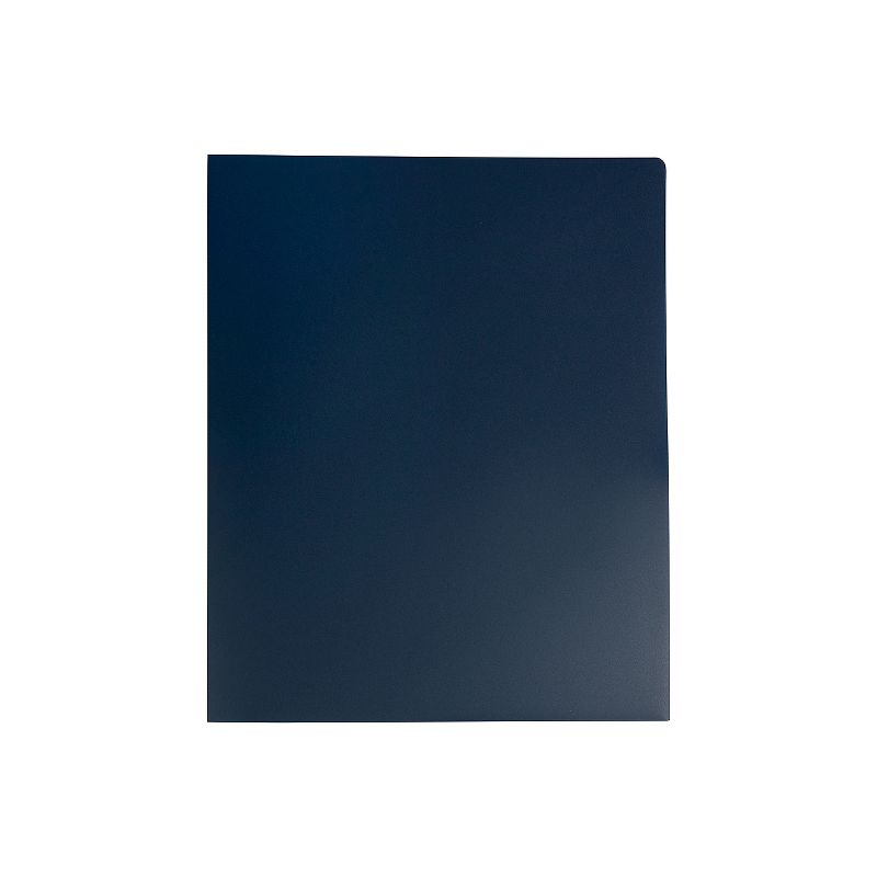 JAM Paper Heavy Duty 2-Pocket Folders Navy Blue 6/Pack (383HNAA), 4 of 6