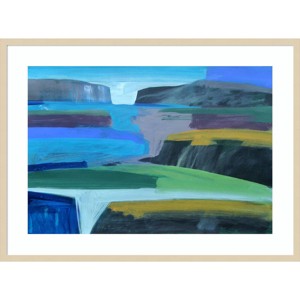 41" x 31" Coast Line by Paul Powis Wood Framed Wall Art Print - Amanti Art: Modern Style, Acrylic Glazed Lithograph, Hardwood Frame - 1 of 4