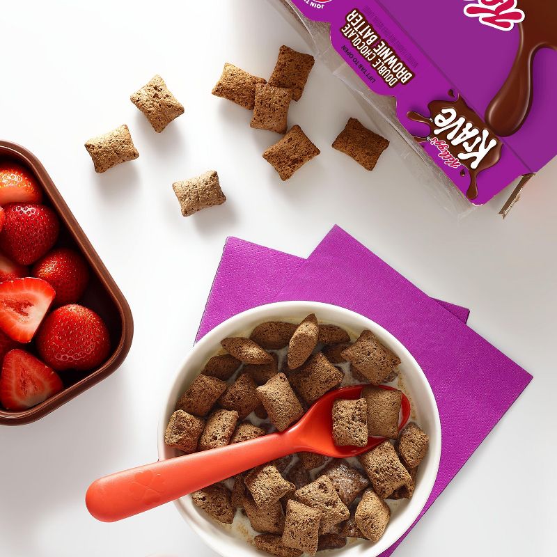 Krave Double Chocolate Brownie Batter Cereal - 16.2oz - Kellogg&#39;s, 4 of 19