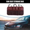 Unique Bargains Car Seat Protector Bag Multi Pocket Storage Bag Faux Leather 34.65"x18.9" - 2 of 4