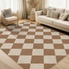 Washable Modern Geometric Rugs for Living Room Bedroom, Indoor Contemporary Floor Carpet for Dining Room Office Kitchen - 2 of 4