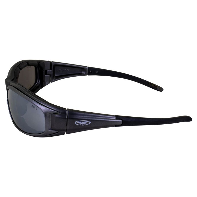 Global Vision Zilla Plus Safety Motorcycle Glasses with Silver Lenses, 3 of 7