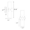LNC Stebbinsaiban 4.7-in W 1-Lights Polished Gold with Clear Glass Modern/Contemporary  Wall Lights - 3 of 4