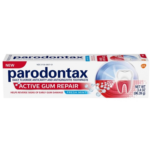 vingerafdruk muur impuls Parodontax Active Gum Repair Toothpaste - Fresh Mint - 3.4oz : Target