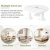 Anybear 39.4'' Round Petal-Shaped End Table - 2 of 4