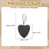 Unique Bargains Marble Heart Shape Tablecloth Weight Pendant Hooks 1.57" x 1.57" - 2 of 4