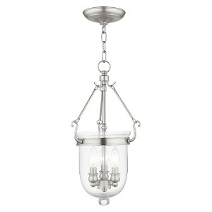 Livex Lighting Jefferson 3 - Light Chandelier in  Brushed Nickel - 1 of 1