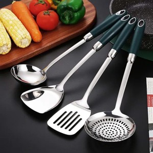 Racxily 4-Pcs Stainless Steel Cooking Utensils Set, Stainless Steel Kitchen Utensils, Wok Utensils Set - 1 of 1