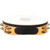 MEINL Recording-Combo Goat-Skin Wood Tambourine Two Rows Dual Alloy Jingles Super Natural - 4 of 4