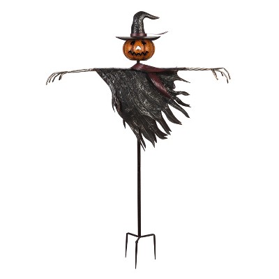 Evergreen 67.5"H Oversize Jack-O-Lantern Scarecrow Garden Stake