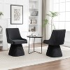 SEYNAR Modern Velvet 360 Degree Swivel Armless Dining chair Set of 2 - 3 of 4