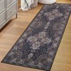 Distressed Medallion Border Machine Washable Indoor Area Rug or Runner by Blue Nile Mills - 2 of 4