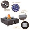 36 Inch Patio Propane Fire Pit Table with Wind Guard,50000BTU,Rain Cover - 4 of 4