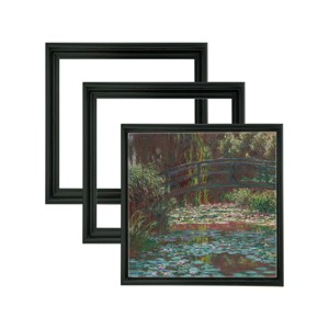 Jerry's Artarama Cardinali Renewal Core Floater Frames - 3 Pack of 3/4" Deep Frames for Canvas, Artwork, Paintings, & More! - [Black - 8x8"] - 1 of 4