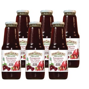 Smart Juice Organic Pomegranate Tart Cherry 100% Juice - Case of 6/33.8 oz - 1 of 3