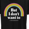 Women's - Instant Message - I Don't Want To Biography Short Sleeve Graphic T-Shirt - 2 of 4