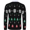 Clearlove Men's Christmas Sweaters Holiday Reindeer Snowflakes V Neck Jumpers - 3 of 4