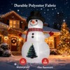 SUGIFT 4FT Inflatable Snowman Christmas Decoration Lighted Blow Up Yard Decor with Built-in LED Lights - 2 of 4