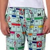 Hasbro Monopoly Men's Monopoly Game Board Sleep Pajama Pants Green - 3 of 4