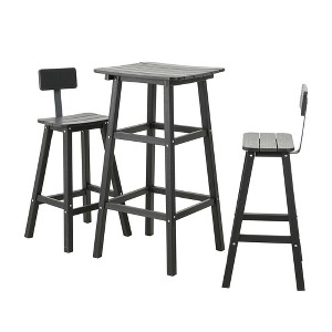 DSVIMOY Counter and Bar Stool Versatile Design for Trendy Home Bars, Black, 16.5"*19.7"*29.1" - 1 of 4