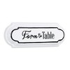 HomeRoots 5" X 14" Black and White Farm To Table Metal Wall Decor - 4 of 4