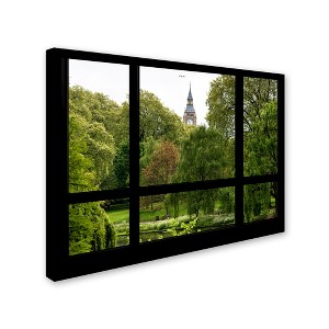 Trademark Fine Art -Philippe Hugonnard 'Window View St James's Park 1' Canvas Art - 1 of 3