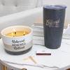 Pavilion Gift Company - Legend - 20 oz Wood Finish Stainless Steel Travel Tumbler - Portable Drinkware - 3 of 4