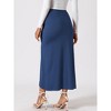 Allegra K Women's Boho High Waisted Long Summer Beach Maxi Wrap Skirts with Slit - 3 of 4