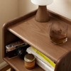Mshliw Modern Solid Beech Wood Nightstand for Bedroom, Bedside Cabinet with Open Storage, Small Space Side Table - 4 of 4