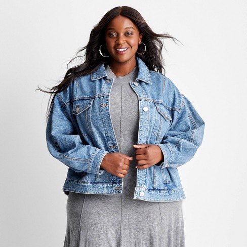 Target oversized denim jacket on sale