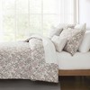 Lush Décor Zara Floral Block Reversible Misty Rose Comforter Pink - 4 of 4