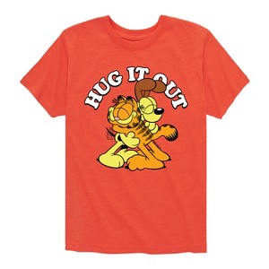 Boys' - Garfield - Hug It Out Short Sleeve Graphic T-Shirt - 1 of 4