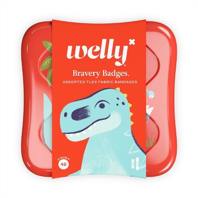 Welly Assorted Kids' Dinosaur Adhesive Bandages - 48ct