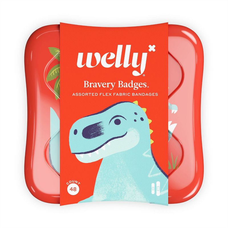 Welly Assorted Flexible Fabric Bandages - Dinosaurs - 48ct, 1 of 9