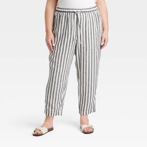 Women's High-Rise Straight Leg Pull-On Pants - Universal Thread™ - 1 of 3